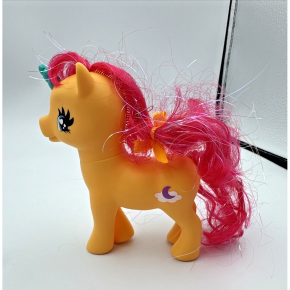 Gi Go Toy 5" Unicorn Pony Gi-Go  Yellow Vintage‎ MLP Figure - Picture 5 of 5
